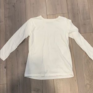 Zara boys white long sleeve top